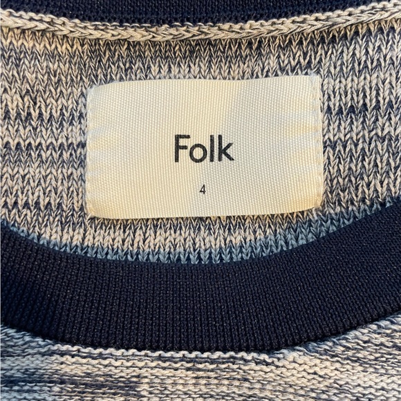 Folk Clothing UK Cotton Crew Neck Jumper Sweater L - Picture 2 of 7